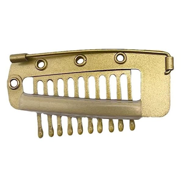 5ST Peruker Snap Clips Starka Chunni Clips GULD Gold