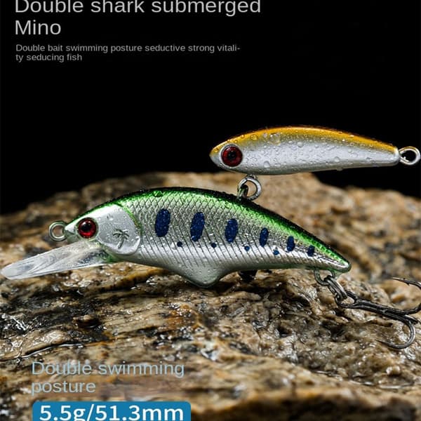 2kpl Vib Fishing Bait VIB uppoava viehe E E E