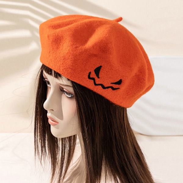 Halloween pumpa Basker Cap franska hattar GUL yellow