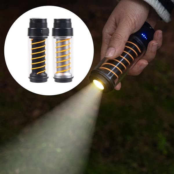 LED lommelygte campinglys SORT Black