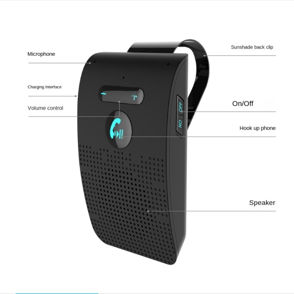 Bluetooth högtalare Trådlös ljudmottagare Trådlös högtalare Black
