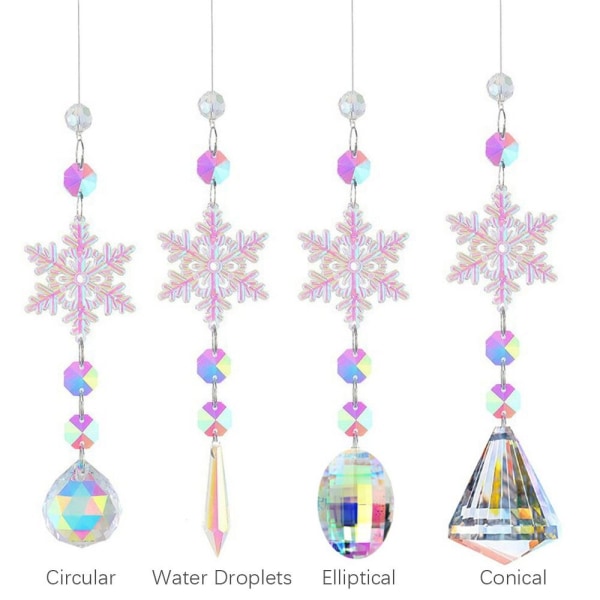 Crystal Wind Chimes Sun Catcher CONICAL CONICAL Conical