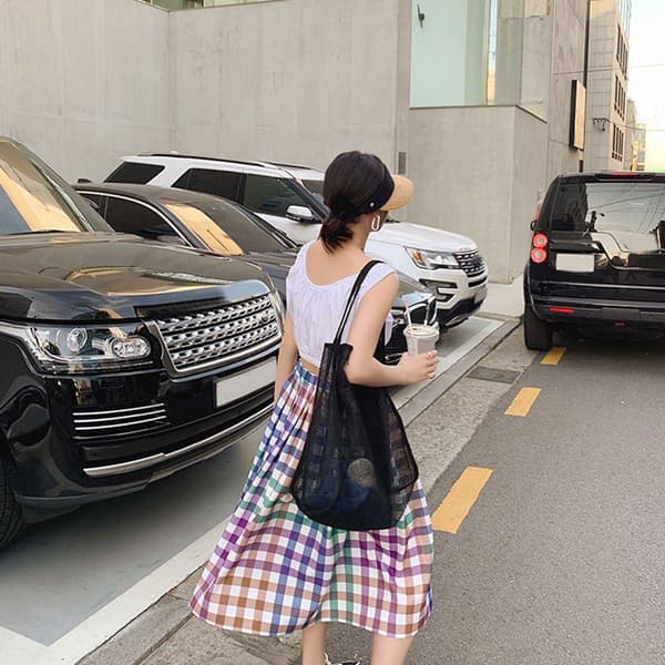 Shopping Handväskor Mesh Tote GUL yellow