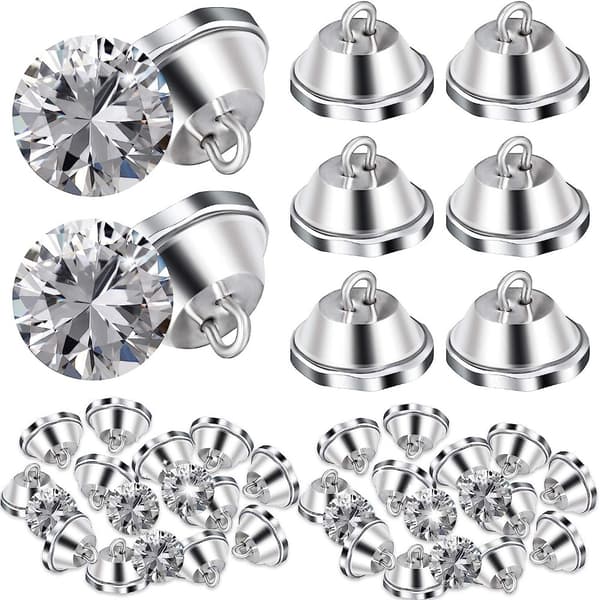 100 stk. Rhinestone Krystal Polstringsknapper Imitation Diamant