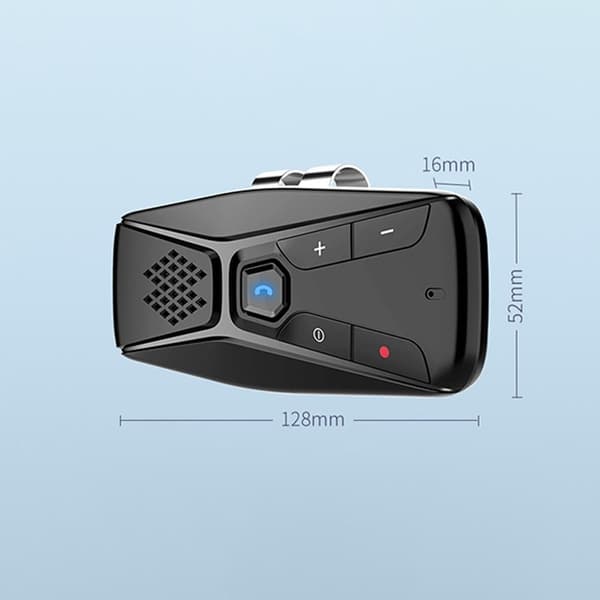 Håndfri høyttalertelefon Mikrofon Bluetooth 5.0 mikrofonvisir Black
