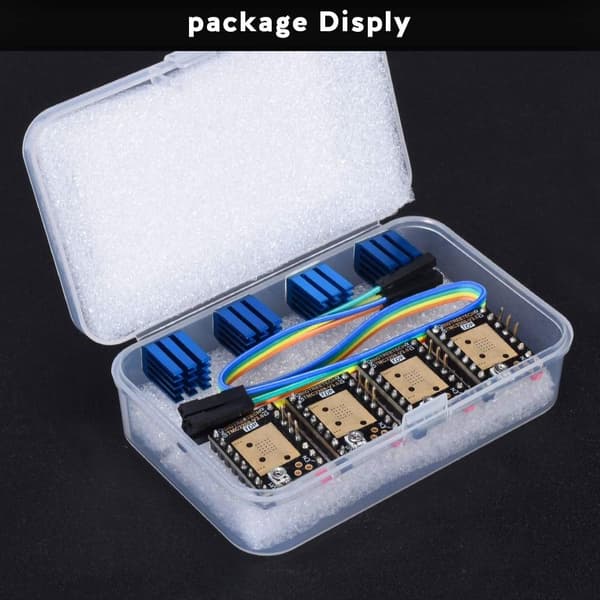 4 stk TMC2208 V3.0 trinnmotor drivermodul med varmeavleder 3D