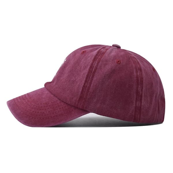 Coconut Tree Broderi Baseball Kepsar Distressed Faded Cap GRÅ grey