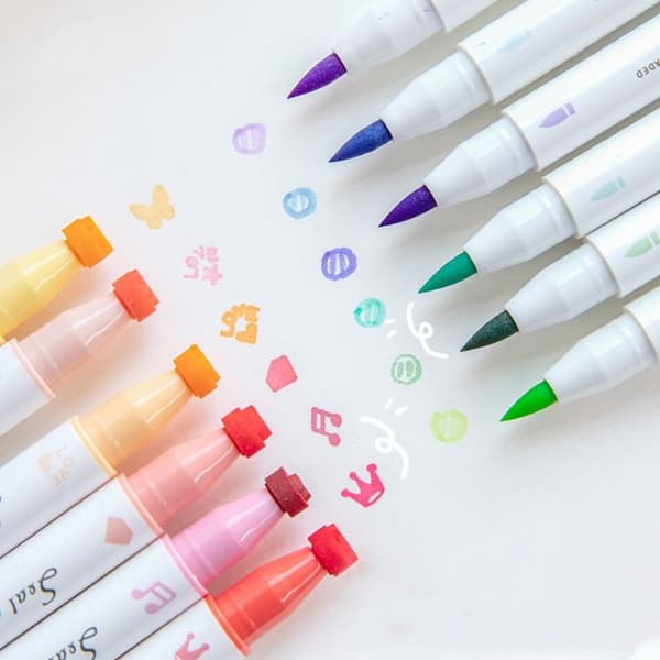 6 st/ Set målarpensel Highlighter 01 01 01