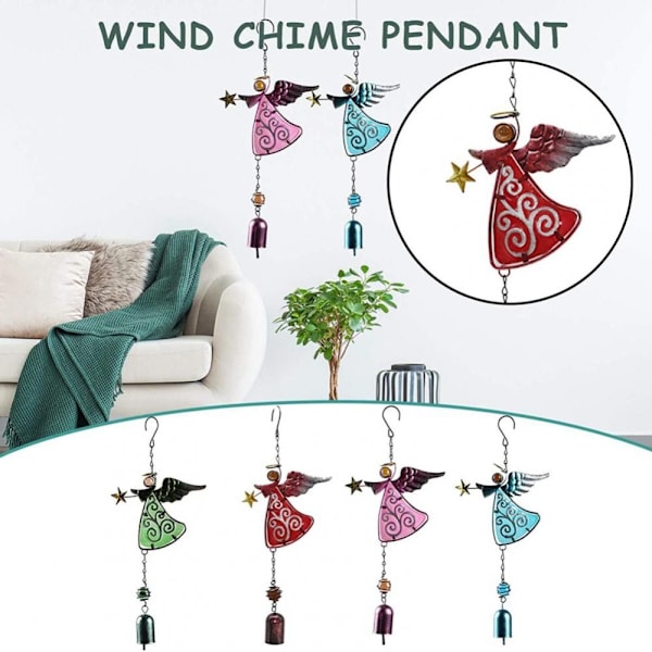 Angel Wind Bell Wind Chimes GRÖN 1 1 green 1-1
