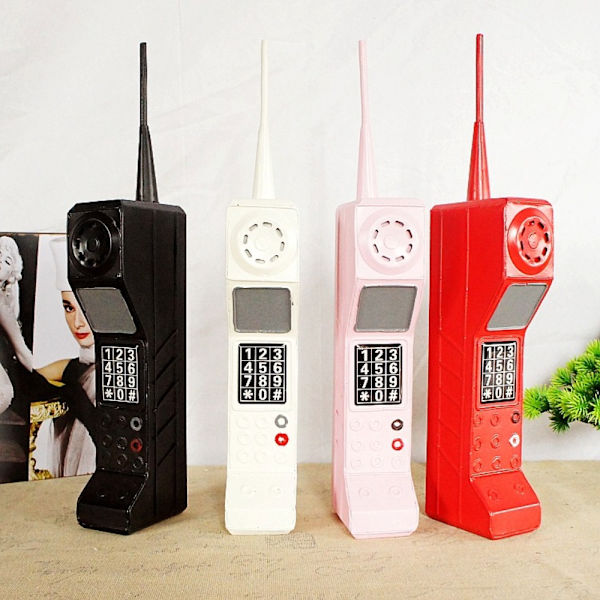 Mobil Brick Phone Model Brick Mobiltelefon Dekoration Hantverk ROSA Pink