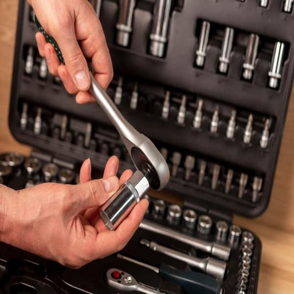 4 st Mirror Finish Sockets Socket Set Djup Socket
