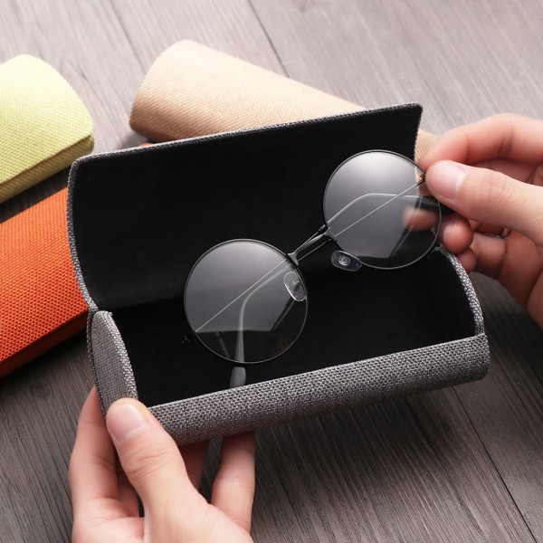 4 stk sammenleggbar brilleveske Oval brilleboks Brilleetui