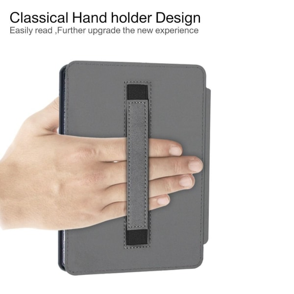 6,8 tum Smart Case E-Reader Folio Cover GRÅ Grey