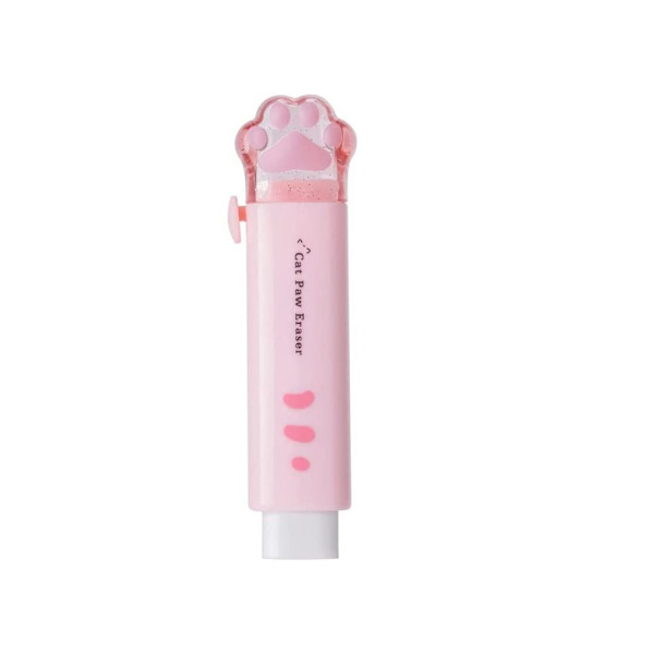 2 STK Viskelæder Kawaii Cat Paw PINK Pink