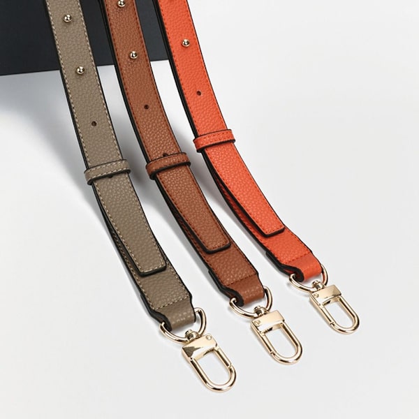 Håndtaskerem i ægte læder Skulder Crossbody-rem CAMEL Camel