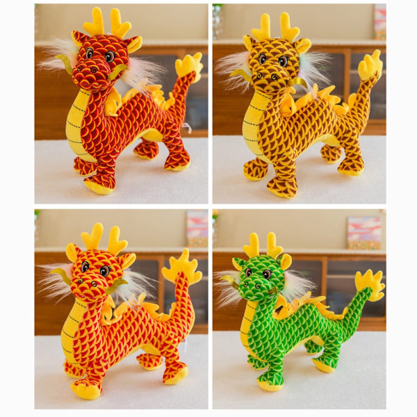 Simulerad Dragon Stuffed Toy GRÖN 15CM 15CM green 15cm-15cm