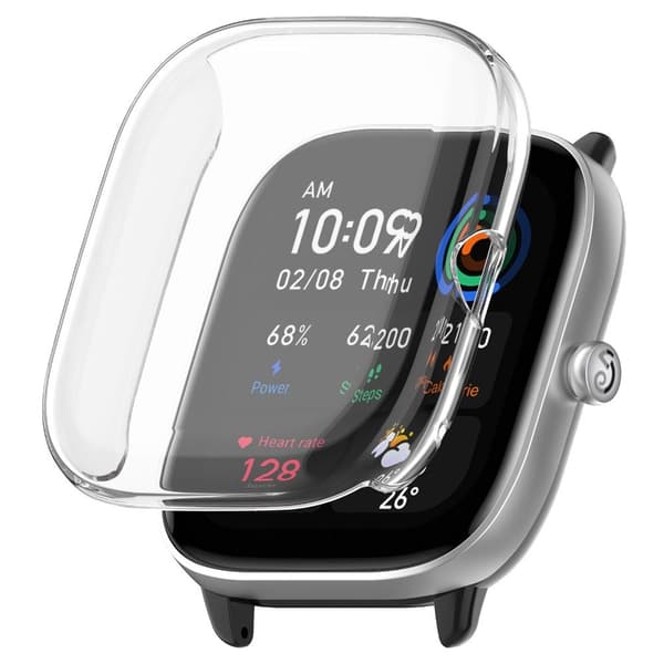 Til Amazfit GTS4 Mini Deksel Skjermbeskytter SØLV silver