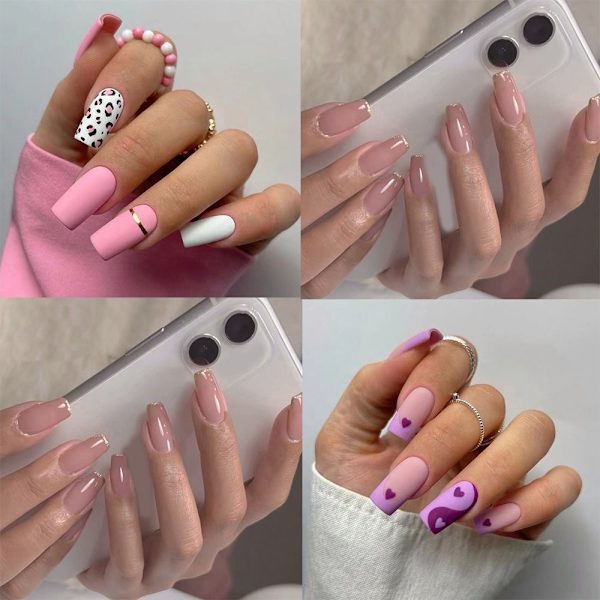 24 stk. False Nails Short Square JP2405 JP2405 JP2405