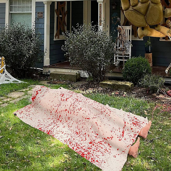 Fake Corpse Prop Haunted House Party Dekor Oppblåsbart Corpse