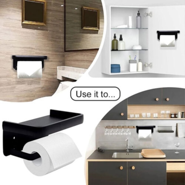 WC-rullan pidike WC-paperiteline SILVER SPACE ALUMIINI Silver Space aluminum-Space aluminum