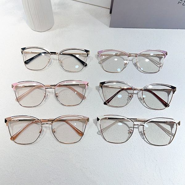 Anti-Blue Light Glasses Pyöreät silmälasit RUSKEA Brown