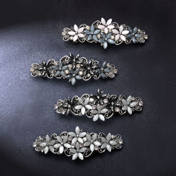 Rhinestones Flower Hårspænder Perle Flower Hårnåle 6 6 6