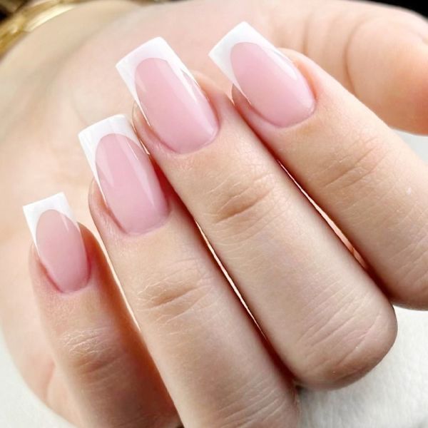 24 stk Fake Nails Short French JP2425 JP2425 JP2425