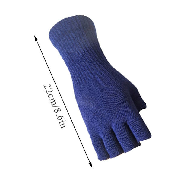Neulotut käsineet Pitkät lapaset NAVY BLUE Navy blue