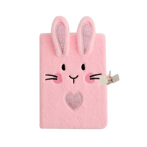 Cartoon Plush Notepad Pocket Notebook ROSA Pink