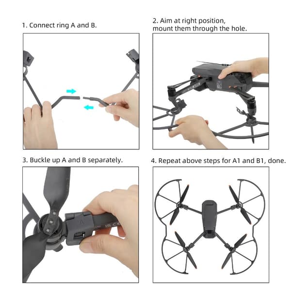 Propeller Guard Cover Drone Grey