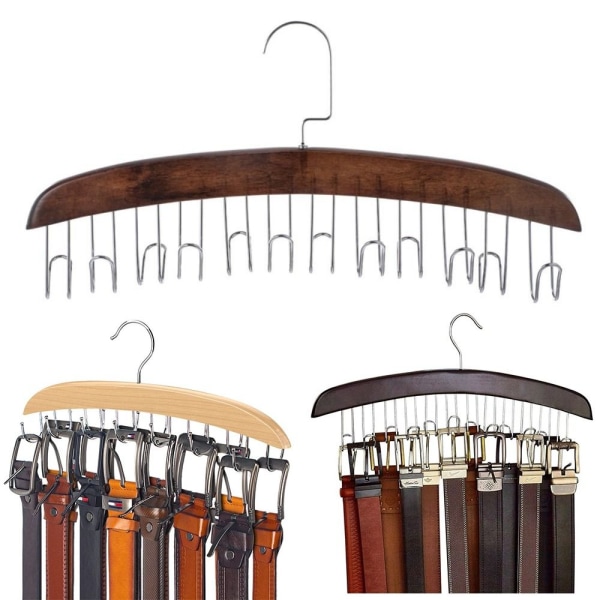Bæltehænger Organizer Bælterstativ RUNDE KROGE-ANTIK RUND Round Hooks-Antique