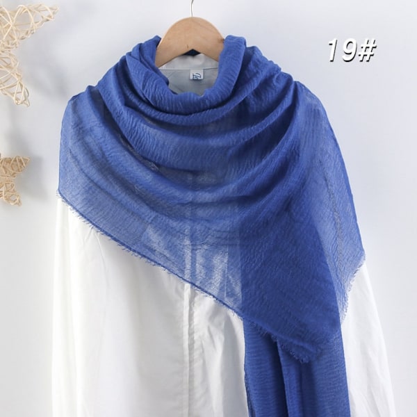 Crinkle Scarf Vanlig Hijab MÖRKBLÅ Dark blue