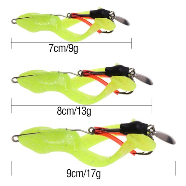 Fiskelokk Fiskeagn GUL 17G yellow 17g