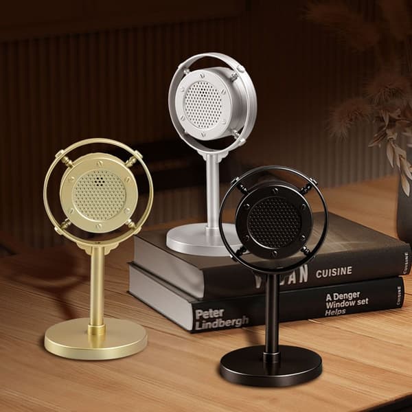 Mikrofonimalli Props Broadcast Photography SILVER Silver