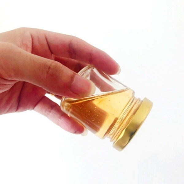 2stk syltetøjsglas lufttætte konserves GULD 100ML2STK 2STK Gold 100ml2Pcs-2Pcs