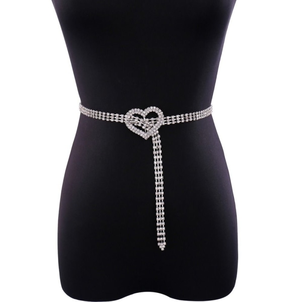 Rhinestone belte metallspenne midjebånd 03 03 03