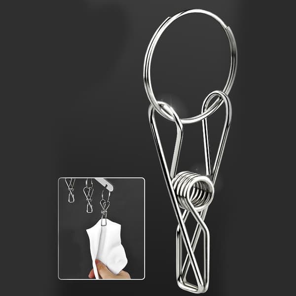 Rostfri hängare Multi Clip Hanger 8 CLIPS 8 CLIPS 8 Clips