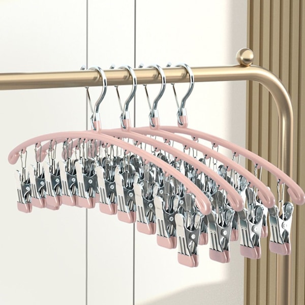 Dyppet Plastic Bøjle Multi Clip Bøjle PINK Pink