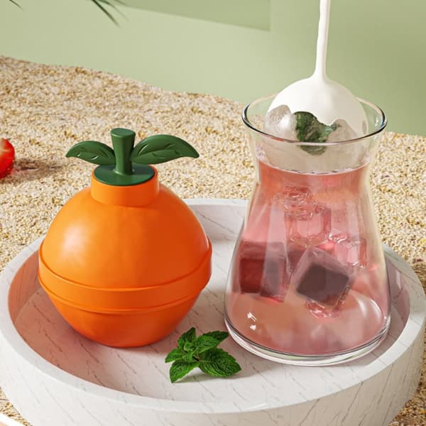 Stor Ice Ball Maker Ice Cube Form GUL yellow