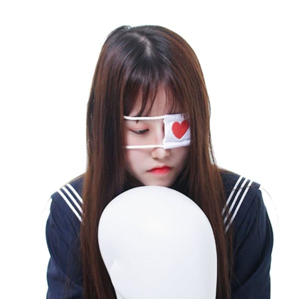 Eyepatch Anime Cosplay VALKOINEN white