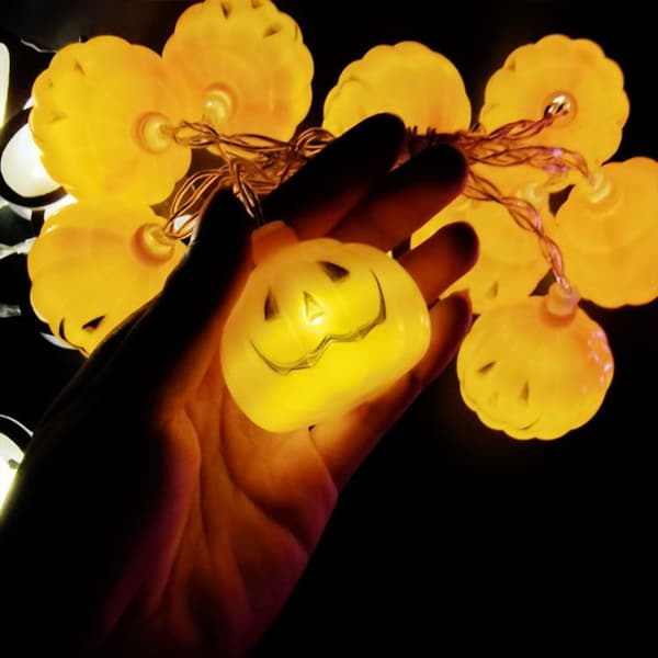 Halloween LED String Light Græskar Lampe 3 3 3