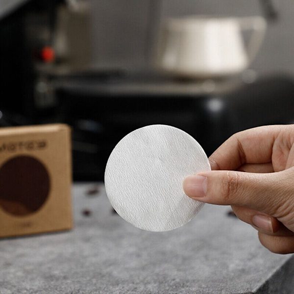 100 Stk Kaffefiltre Papir Kaffemaskine Filter 51MM 51mm