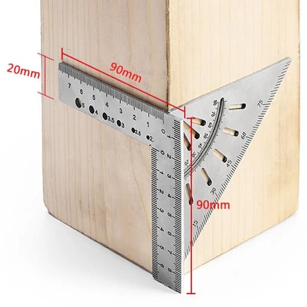 Squre Linjal Triangle Linjal Scribing Gauge