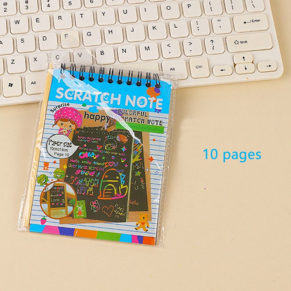 Scratch Paper Art Rainbow Scratch Notebog BLÅ 1 BOG 1 BOG Blue 1 book-1 book