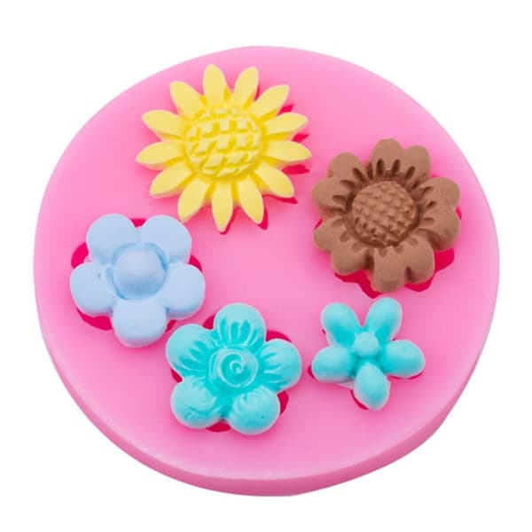 5 stk Bogstavforme Til Chokolade Daisy Chokoladeform Chokolade