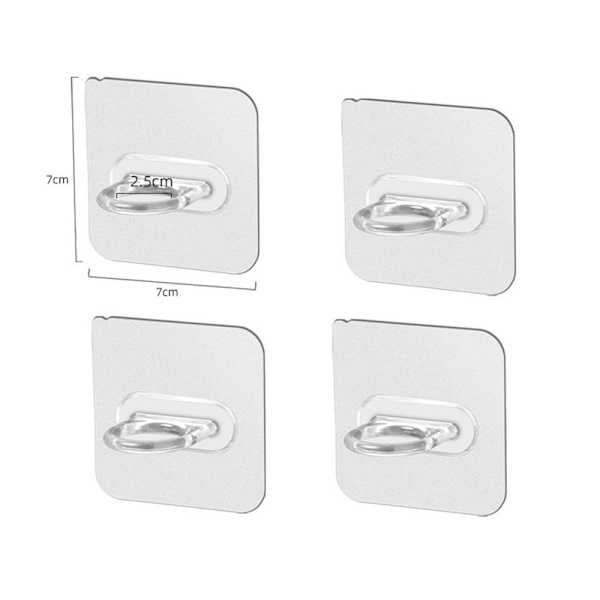 2Pcs/4Pcs Circle Hooks Ring Sticky Hooks LUKKET HÆNGERING Closed Hanging Ring