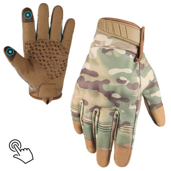 Moottoripyöräkäsineet Tactical Combat Gloves BROWN L brown L