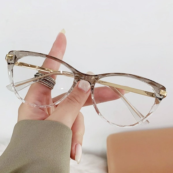 Anti-Blue Light Glasses Pyöreät silmälasit HARMAAT Grey