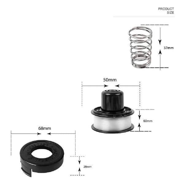 4stk String Trimmer Caps Trimmer Spole Cap Weedeater Deler