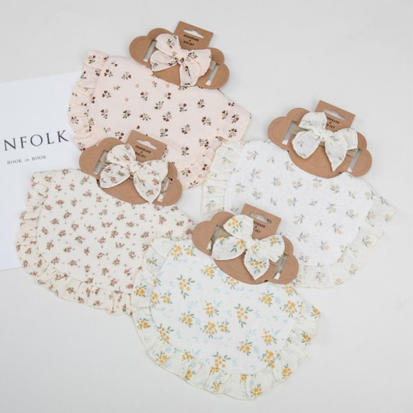 Baby Flower Bibs Pannband 2 2 2